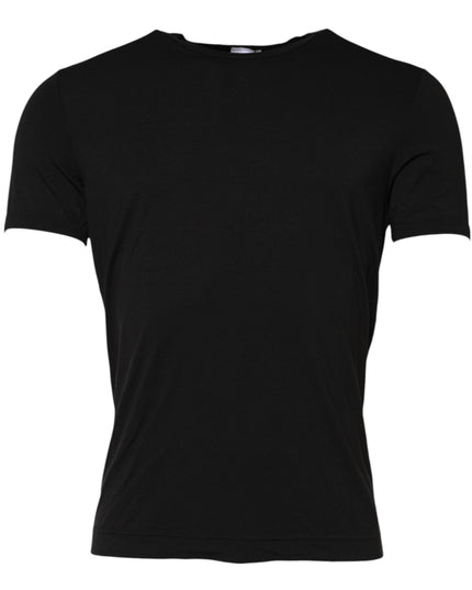 Dolce & Gabbana Black Modal Men Crew Neck Underwear T-shirt