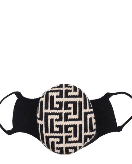 Balmain Beige Cotton Facemask