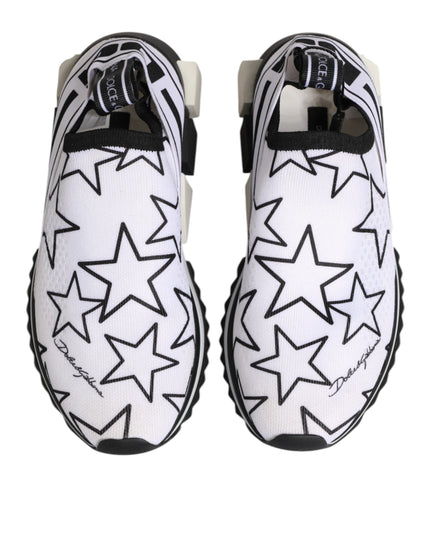 Dolce & Gabbana White Stars Sorrento Low Top Sneakers Shoes