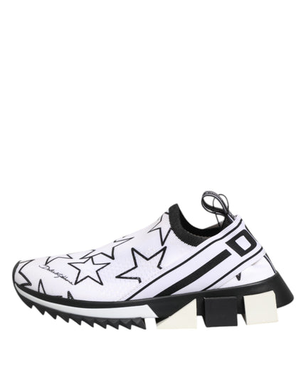 Dolce & Gabbana White Stars Sorrento Low Top Sneakers Shoes