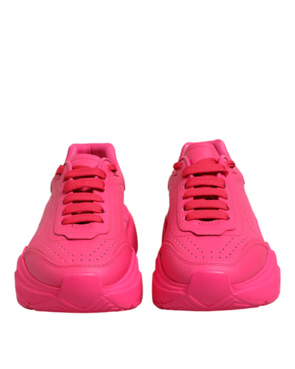 Dolce & Gabbana Pink Leather Daymaster Low Top Sneakers Shoes