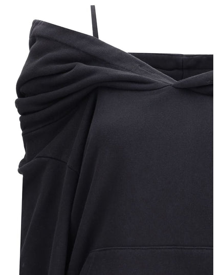 MM6 Black Cotton Sweatshirt