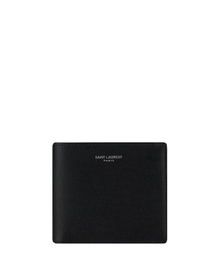 Saint Laurent Black Calf Leather Bos Taurus Wallet