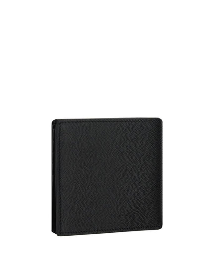 Saint Laurent Black Calf Leather Bos Taurus Wallet
