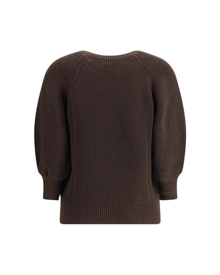 Ella Brown Merino Wool Sweatshirt