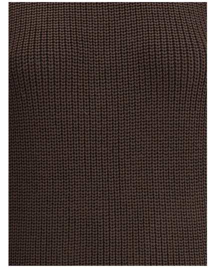 Ella Brown Merino Wool Sweatshirt