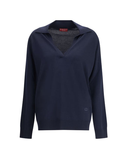 Gucci Blue Wool Sweatshirt