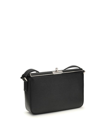 Dolce & Gabbana Black Calf Leather Bos Taurus Shoulder Bag