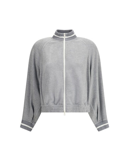 Brunello Cucinelli Gray Viscose Sweatshirt