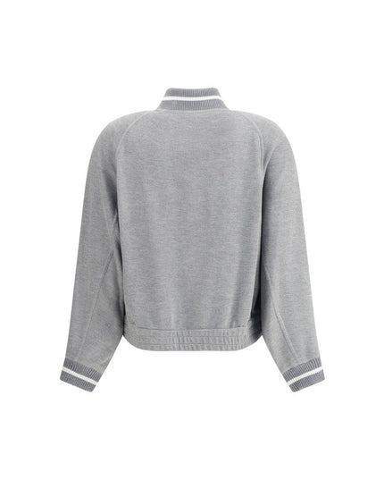 Brunello Cucinelli Gray Viscose Sweatshirt