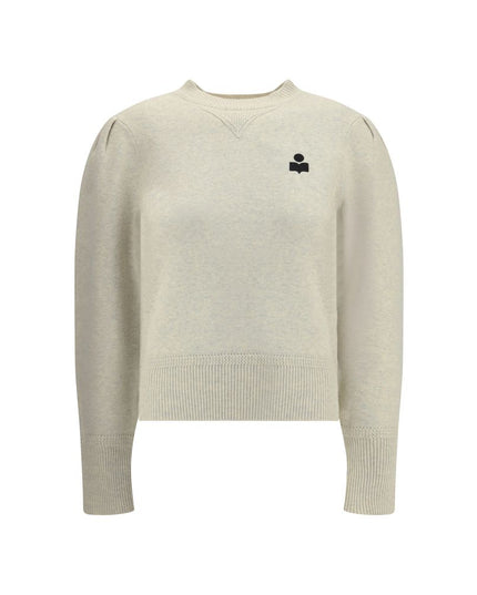 Marant Etoile Cream Cotton Sweatshirt