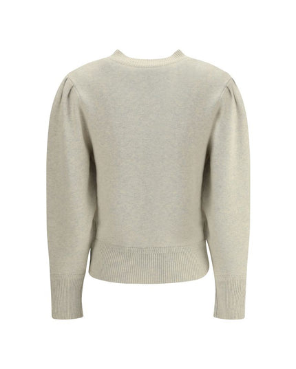 Marant Etoile Cream Cotton Sweatshirt