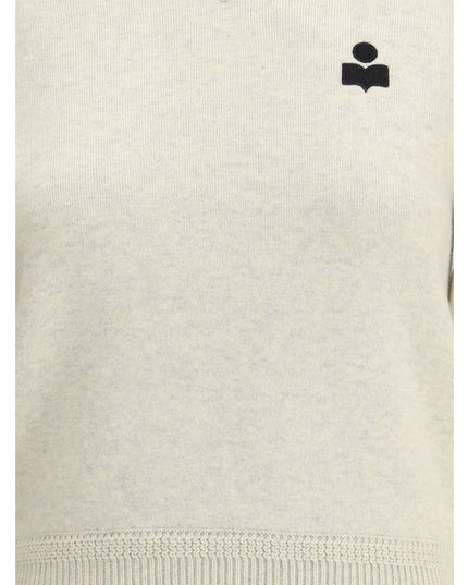 Marant Etoile Cream Cotton Sweatshirt