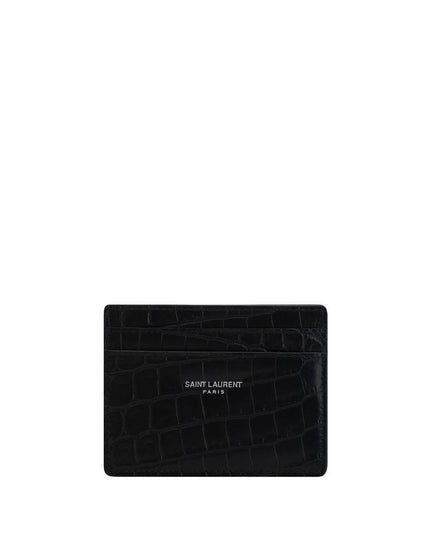 Saint Laurent Black Calf Leather Bos Taurus Wallet