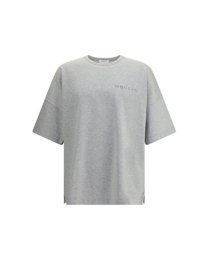 Alexander McQueen Gray Cotton T-Shirt