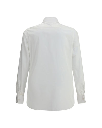 Finamore White Cotton Dress Shirt