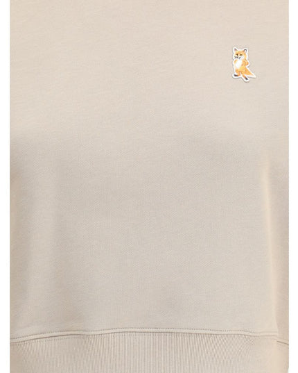 Maison Kitsuné Beige Cotton Sweatshirt