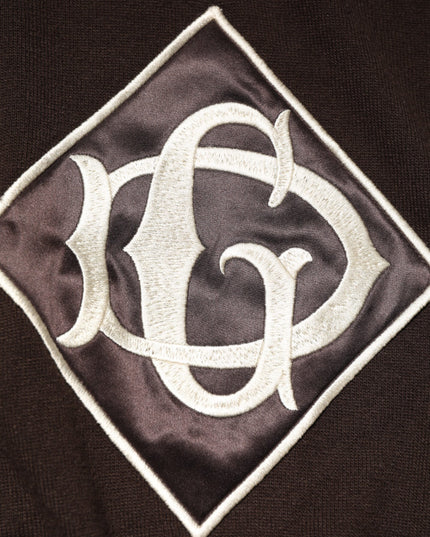 Dolce & Gabbana Brown Wool Logo Embroidered Men Polo T-shirt
