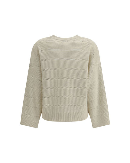 Brunello Cucinelli White Cashmere Cashmere Sweater