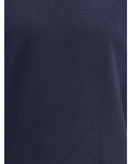 Brooksfield Blue Fleece Wool Turtleneck