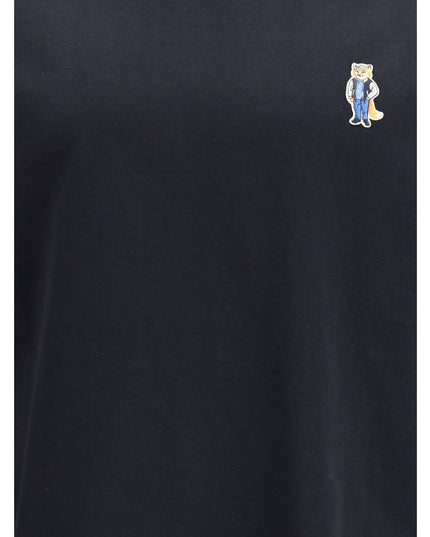 Maison Kitsuné Black Cotton T-Shirt