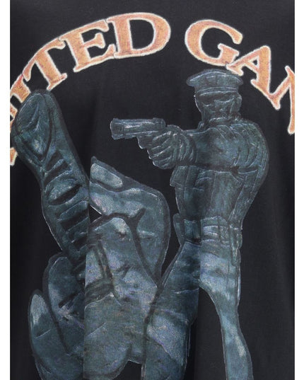 PDF Channel Black Cotton T-Shirt