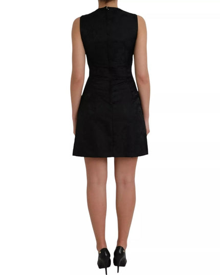 Dolce & Gabbana Black Sleeveless Bodycon A-line Mini Dress