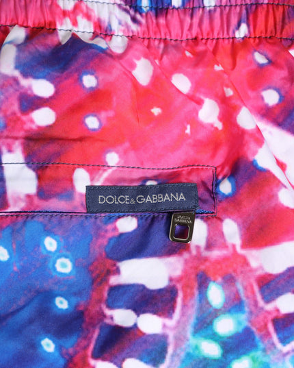 Dolce & Gabbana Multicolor Neon Print Polyester Shorts Swimwear