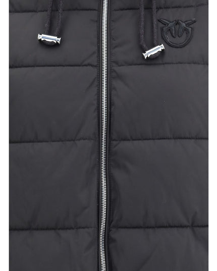PINKO Black Polyester Full-Length Jacket