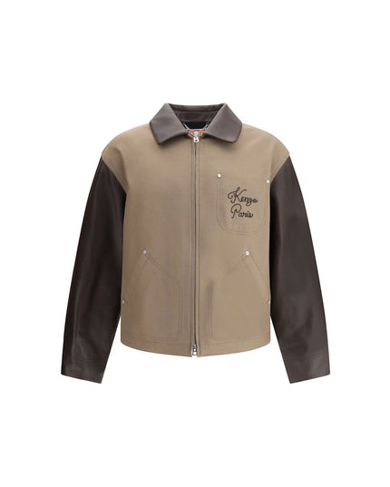 Kenzo Brown Leather Jacket