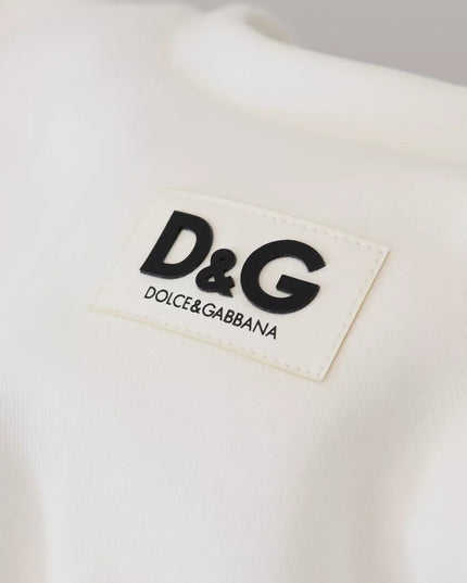 Dolce & Gabbana White Cotton Corset Stretch Top  T-shirt