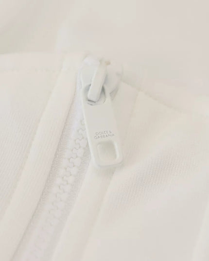 Dolce & Gabbana White Cotton Corset Stretch Top  T-shirt