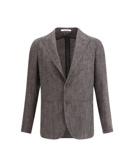 Tagliatore Black Fleece Wool Clothing