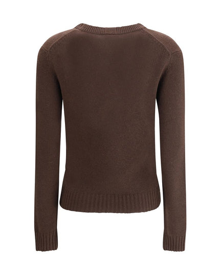 Allude Brown Cashmere Cashmere Sweater