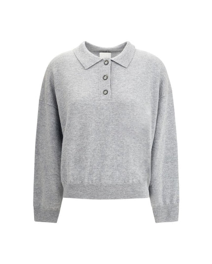 Allude Gray Fleece Wool Sweatshirt