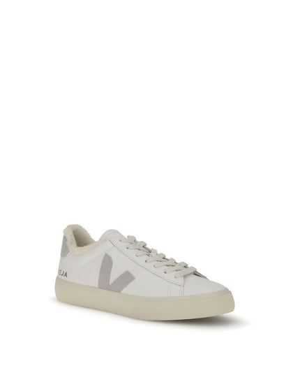 Veja White Calf Leather Bos Taurus Low Top Sneakers