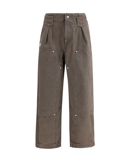 Kenzo Brown Cotton Casual Pants