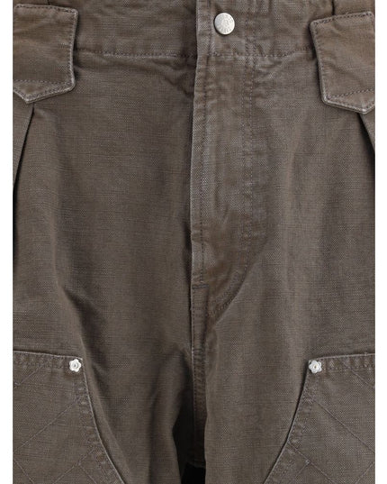 Kenzo Brown Cotton Casual Pants