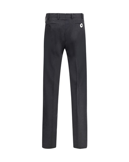 Germano Gray Fleece Wool Dress Pants