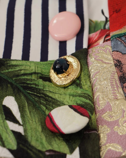 Dolce & Gabbana Multicolor Patchwork A-line Polyester Skirt