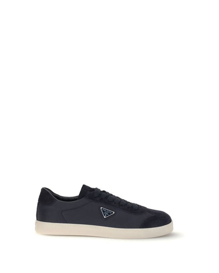 Prada Blue Leather Sneakers