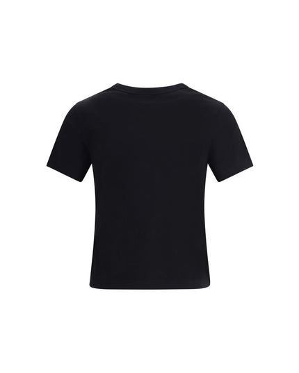 Courrèges Black Cotton T-Shirt