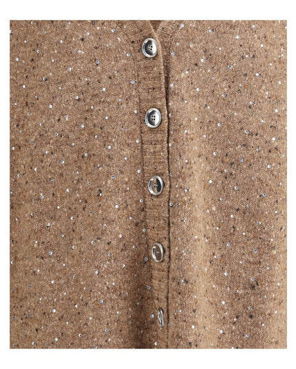 PINKO Beige Wool Cardigan