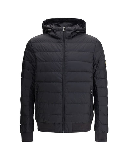 Belstaff Black Nylon Full-Length Jacket