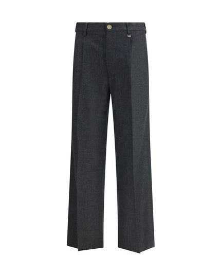 Vivienne Westwood Gray Fleece Wool Casual Pants