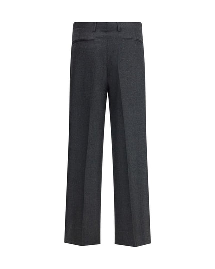 Vivienne Westwood Gray Fleece Wool Casual Pants