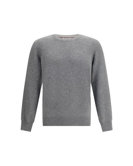 Brunello Cucinelli Gray Cashmere Cashmere Sweater