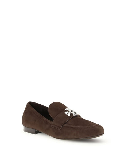 Tory Burch Brown Leather Slip-On Loafers