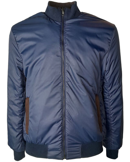 Emilio Romanelli Brown Calfskin Men Bomber Jacket