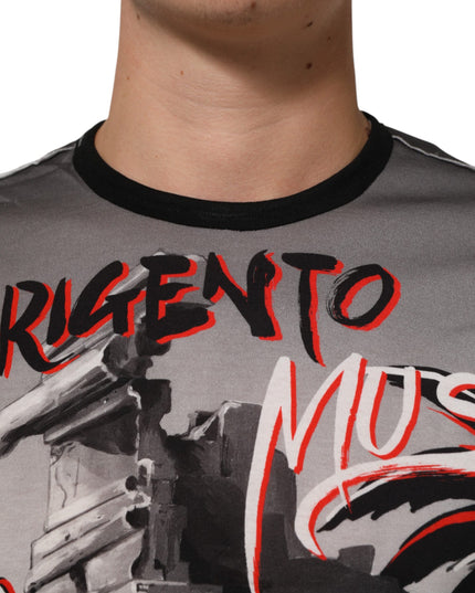 Dolce & Gabbana Multicolor Agrigento Dance Jazz Music Print T-shirt